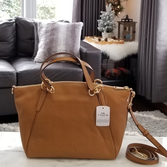 🚫SOLD🚫Coach Small Kelsey Satchel in Light Saddle - Picture 5 of 6